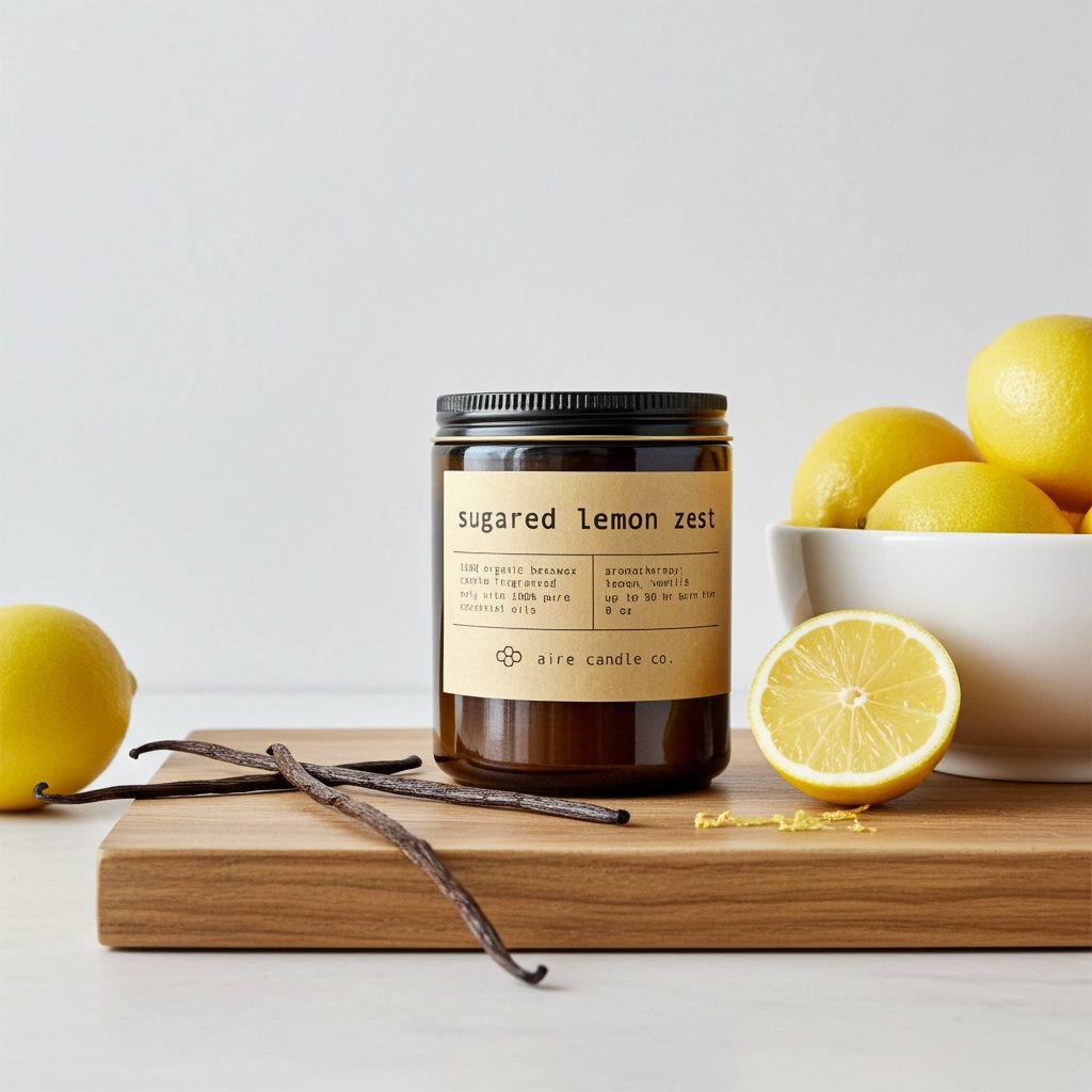 Sugared Lemon Zest | Bright Natural Fragrance – aire candle co.