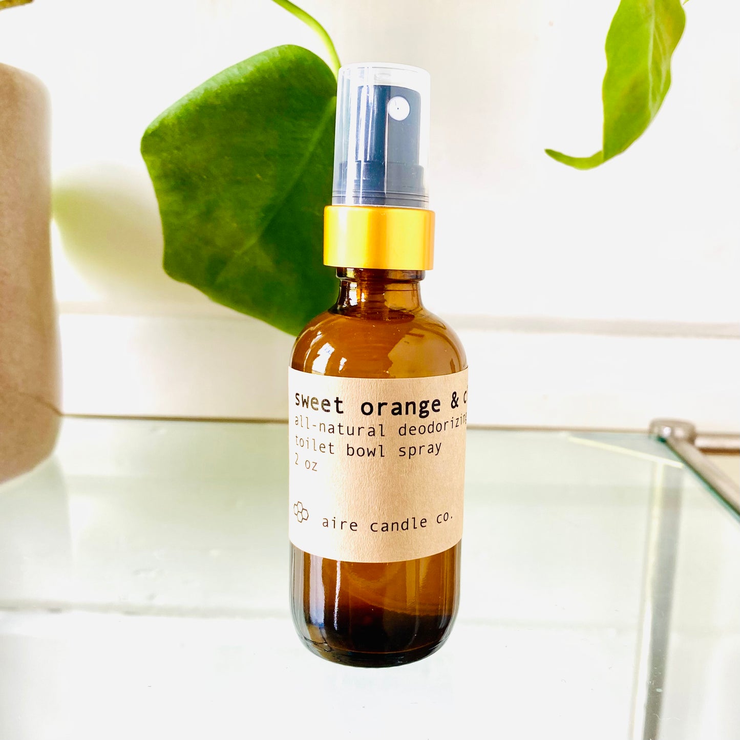 sweet orange & clove toilet bowl spray