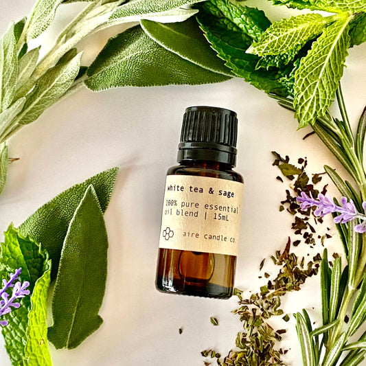 white tea & sage essential oil