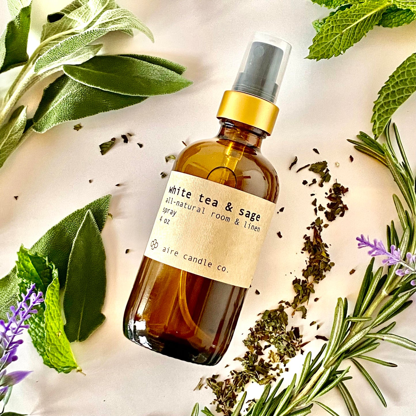 white tea & sage room spray