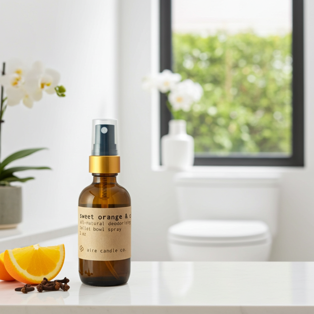 sweet orange & clove toilet bowl spray