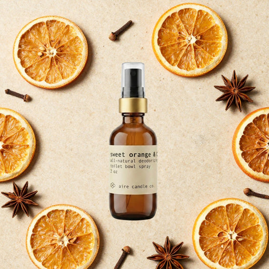 sweet orange & clove toilet bowl spray