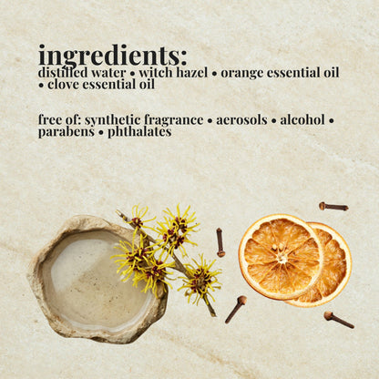 sweet orange & clove toilet bowl spray