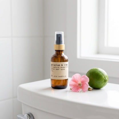 geranium & lime toilet bowl spray