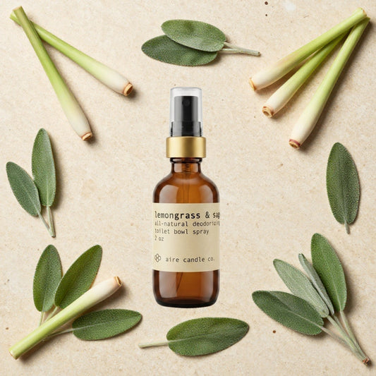 lemongrass & sage toilet bowl spray
