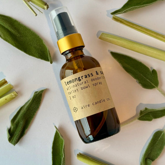 lemongrass & sage toilet bowl spray