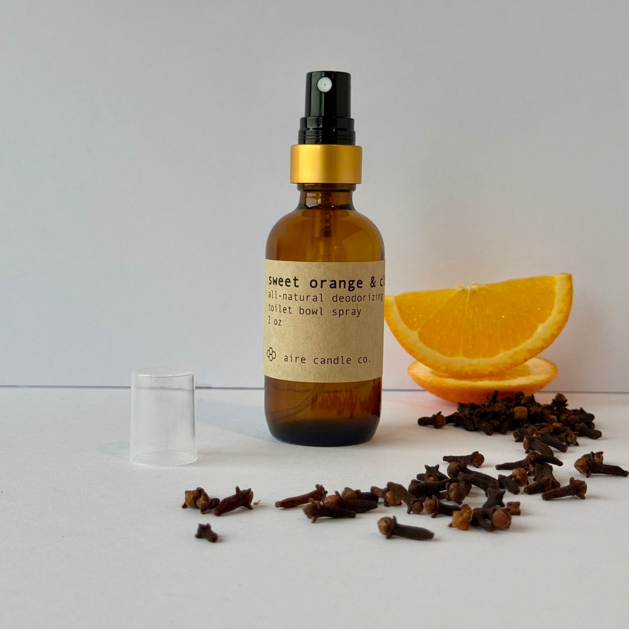 sweet orange & clove toilet bowl spray