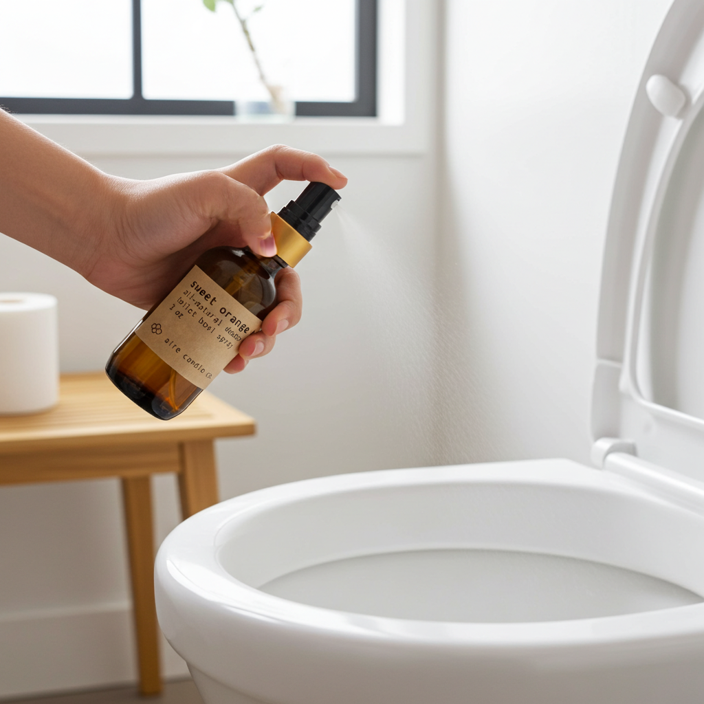 sweet orange & clove toilet bowl spray