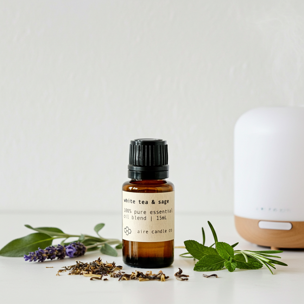 white tea & sage essential oil