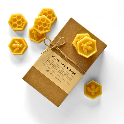 white tea & sage wax melts