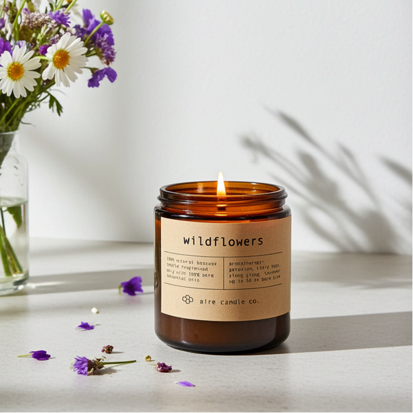 Wildflowers Beeswax Candle | Bright & Floral – aire candle co.